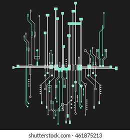 Big circuit board background for technology business
