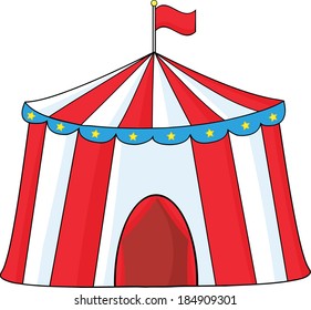 Big Circus Tent Vector Illustration Isolated Stock Vector (Royalty Free ...