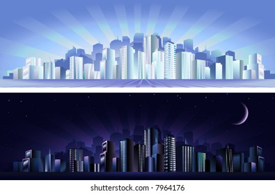 Big city - day & night (other landscapes are in my gallery)