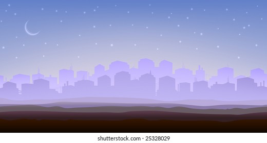 Big city panorama in the morning (other landscapes are in my gallery)