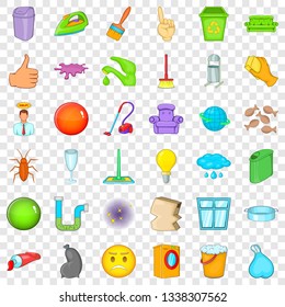 Big cleaning icons set. Cartoon style of 36 big cleaning vector icons for web for any design