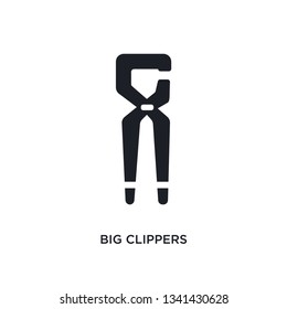 big clippers isolated icon. simple element illustration from construction concept icons. big clippers editable logo sign symbol design on white background. can be use for web and mobile