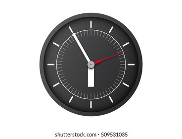 big clock on a white background