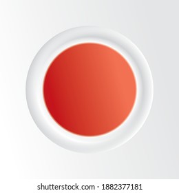 Big close up light shine grey color sale orb knob disc plate insignia set modern render copy ui cartoon draw art style design top macro view metal glossy shadow pin tag cover decor text space backdrop