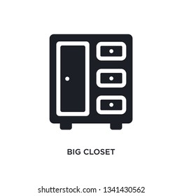big closet isolated icon. simple element illustration from construction concept icons. big closet editable logo sign symbol design on white background. can be use for web and mobile