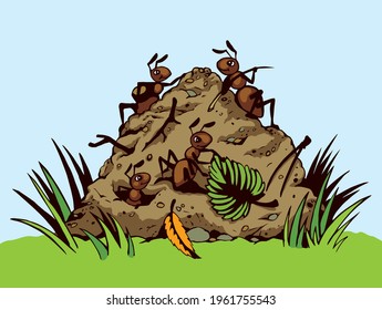 1,302 Anthill Cartoon Images, Stock Photos & Vectors | Shutterstock