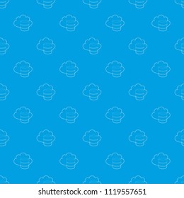 Big cloud database pattern vector seamless blue repeat for any use
