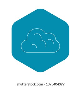 Big cloud icon. Outline illustration of big cloud vector icon for web