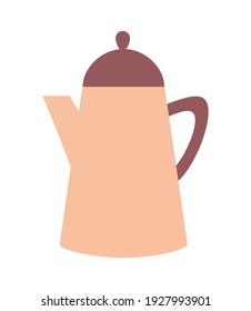 icono aislado de una gran cafetera