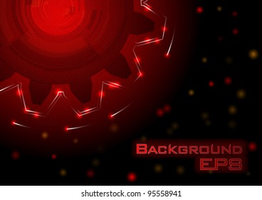 big cogwheel on the dark background