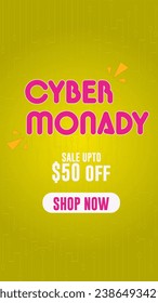 Big Collection Banner Template Design For Cyber Monday.Vector illustration