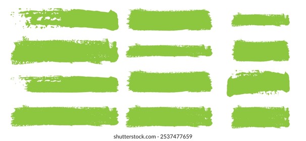 Big Collection of black paint, ink brush strokes, brushes, lines. Dirty artistic design elements. Vector illustration. Isolated on white background.

