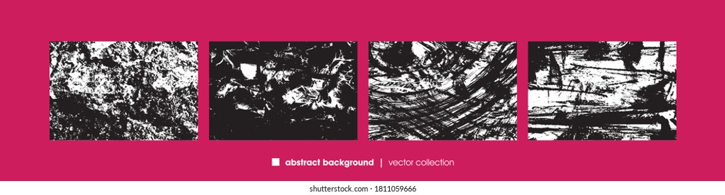 Gran colección de pincel srokes conjunto de fondo de textura. Efecto texturado abstracto. 