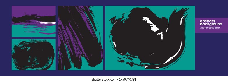 Big collection of brush strokes set. Hand drawn illustrations. Usable for advertisement, banners, card, book cover, brochure, decoration, poster, web header template and etc. 