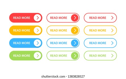 Big collection buttons Read More. Different colorful button set. Web icons. Vector illustration