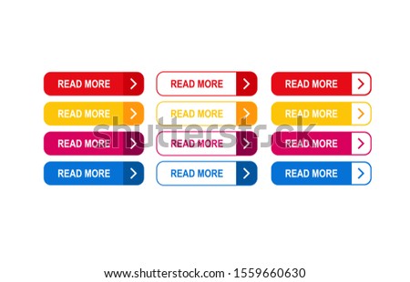 Big collection buttons Read More. Different colorful button set.Vector illustration