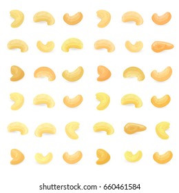 big collection of cashews for your design