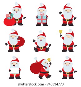 Big collection Christmas Santa Claus poses 