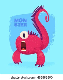 Big collection of cute monsters. Halloween character. Vector illustrations. Good for book illustration, magazine prints or journal article.