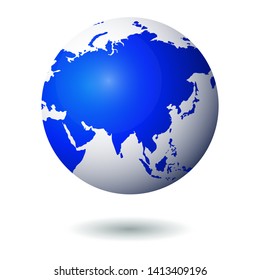 Big collection Earth globes. Globe and Earth icons. World map