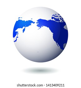 Big collection Earth globes. Globe and Earth icons. World map