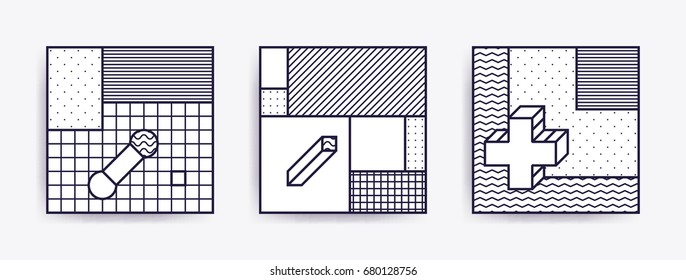 Big Collection with editable trendy backgrounds for  animation, advertisement, commercial banner, flayer, sale, frame. Simple poster, patches, badges in mix styles