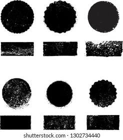 Big collection of Grunge post Stamps . Circles. Large set of Banners, Insignias , Logos, Icons, Labels and Badges  . vector distress textures.blank shapes.