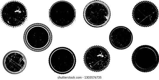 Big collection of Grunge post Stamps . Circles. Large set of Banners, Insignias , Logos, Icons, Labels and Badges  . vector distress textures.blank shapes.
