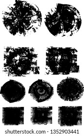 Big collection of Grunge post Stamps . Circles. Large set of Banners, Insignias , Logos, Icons, Labels and Badges  . vector distress textures.blank shapes.