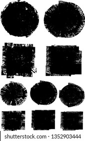 Big collection of Grunge post Stamps . Circles. Large set of Banners, Insignias , Logos, Icons, Labels and Badges  . vector distress textures.blank shapes.