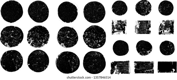 Big collection of Grunge post Stamps . Circles. Large set of Banners, Insignias , Logos, Icons, Labels and Badges  . vector distress textures.blank shapes.