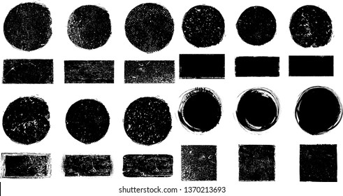 Big collection of Grunge post Stamps . Circles. Large set of Banners, Insignias , Logos, Icons, Labels and Badges  . vector distress textures.blank shapes.