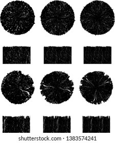 Big collection of Grunge post Stamps . Circles. Large set of Banners, Insignias , Logos, Icons, Labels and Badges  . vector distress textures.blank shapes.