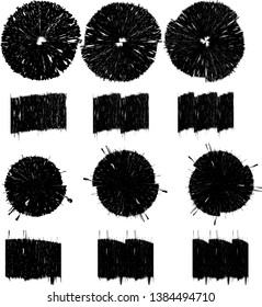 Big collection of Grunge post Stamps . Circles. Large set of Banners, Insignias , Logos, Icons, Labels and Badges  . vector distress textures.blank shapes.