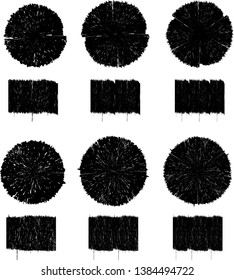 Big collection of Grunge post Stamps . Circles. Large set of Banners, Insignias , Logos, Icons, Labels and Badges  . vector distress textures.blank shapes.