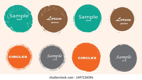 Big collection of Grunge post Stamps . Circles. Large set of Banners, Insignias , Logos, Icons, Labels and Badges  . vector distress textures.blank shapes.