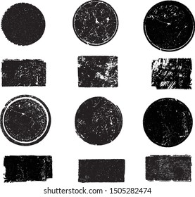 Big collection of Grunge post Stamps . Circles. Large set of Banners, Insignias , Logos, Icons, Labels and Badges  . vector distress textures.blank shapes.