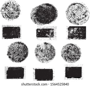 Big collection of Grunge post Stamps . Circles. Large set of Banners, Insignias , Logos, Icons, Labels and Badges  . vector distress textures.blank shapes.