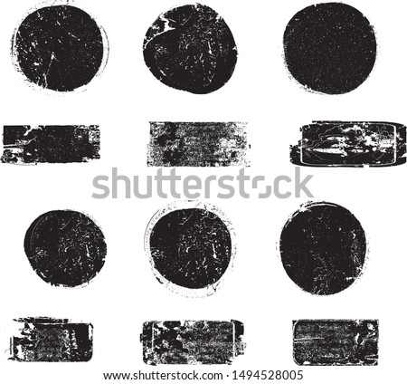 Big collection of Grunge post Stamps . Circles. Large set of Banners, Insignias , Logos, Icons, Labels and Badges  . vector distress textures.blank shapes.