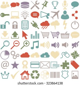 big collection of icons for different usages