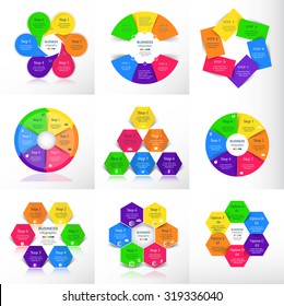 Big collection of infographic templates for business. It can be used for diagram, graph, presentation and chart.