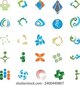 Große Sammlung, Logos-Sammlung, Logo, Multimedia-Dienste, Schaltflächen, Symbole