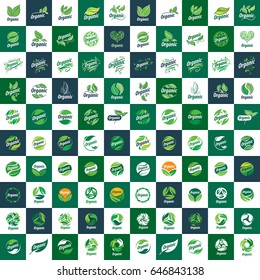 big collection of logos organic