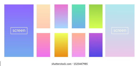 Gran colección gradientes holográficos
