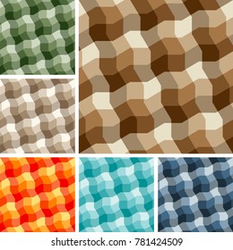 Big collection of seamless plaid patterns