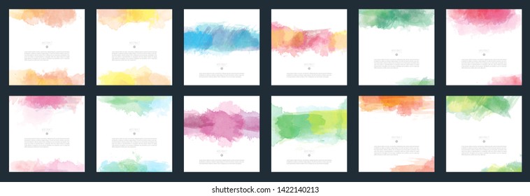 big collection series of shiny vector colorful watercolour background useful for any project where a platter of color makes the difference for billboard leaflet or ad colour pink water white juvenile