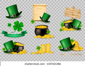 Big collection of St. Patrick's Day related icons. Vector.