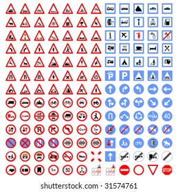 Big collection of Traffic signs