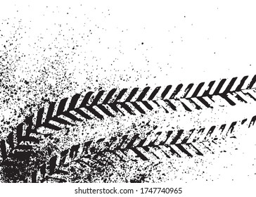 Big collection of tyre track and brush strokes set. Hand drawn illustrations. Usable for advertisement, banners, card, book cover, brochure, decoration, poster, web header template and etc.
