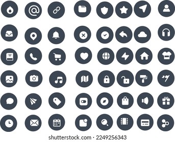 Big Collection Of Web User Interface Flat Icons